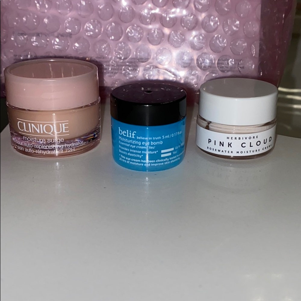 Clinique, Belief, Herbivore, facial moisturizers.